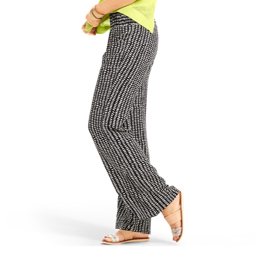 Black and White Patterned Pants